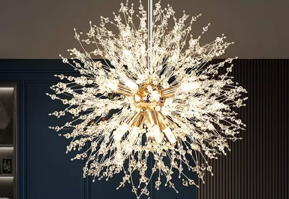 crystal globe chandelier light